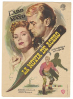 Programa Cine. La Novia De Acero. Alan Ladd. 19-1675 - Cinema Advertisement