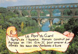 30-LE PONT DU GARD-N°2855-D/0301 - Sonstige & Ohne Zuordnung