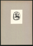 Exlibris Dr. Semsey Andor, Hirsch Springt  - Bookplates