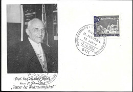 Germany Space Postcard 1964. Pioneer Of Rocketry Rudolf Nebel - Europe