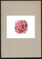 Exlibris Beck Petr, Rote Blumen  - Bookplates