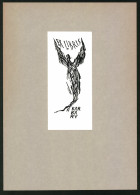 Exlibris Barbary, Figur Reckt Die Arme Zum Himmel  - Bookplates