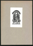 Exlibris P. Rauduve, Aufgeschlagenes Buch Mit Sonne Und Strasse  - Ex-libris