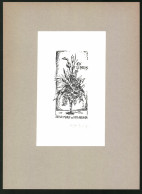 Exlibris Atur Mario Da Mota-Miranda, Strauss Steht In Einer Vase  - Ex-libris