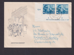 Briefmarken Druckvermerk DDR Brief Bogenecke Eckrand MEF 479 Leipzig Messe Ab - Covers & Documents