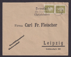 Deutsches Reich Brief MEF Reichspräsident Ebert Rs Schöne Vignetten Dr. Deutschs - Brieven En Documenten