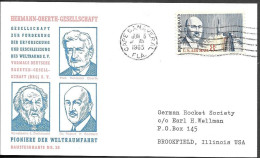 US Space Postcard 1965. Tsiolkovsky Oberth Goddard. Pioneers Of Rocketry. Cape Canaveral - Etats-Unis