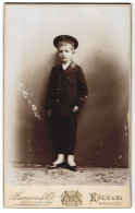 Fotografie Samson & Co., Köln A. Rh., Hohestrasse 53, Portrait Junge In Uniform Mit Mützenband  - Personnes Anonymes