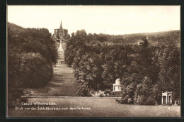 AK Kassel-Wilhelmshöhe, Blick Von Der Schlossterrasse Nach Dem Herkules  - Kassel