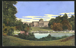 AK Kassel-Wilhelmshöhe, Schloss Mit Teich  - Kassel