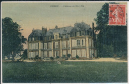 Orbec (14 Calvados) Château De Mervilly - édit. Demanneville Colorisée Toilée - Orbec