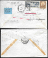 USA Los Angeles Airmail Cover To Hungary 1936. 14c Rate - Covers & Documents