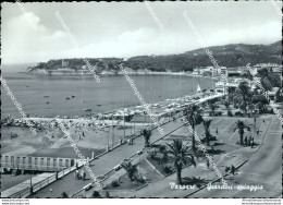 Cg588 Cartolina Varazze Giardini Spiaggia Provincia Di Savona Liguria - Savona