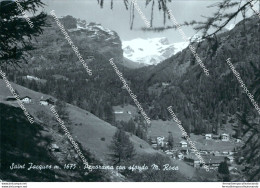 Cg501 Cartolina Saint Jaques Panorama Con Sfondo Monte Rosa Aosta - Aosta