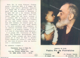 Ab48 Santino Immagine Padre Pio - Otros & Sin Clasificación