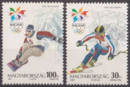 F-EX49421 HUNGARY MNH 1997 WINTER NAGANO OLYMPIC GAMES SKII.  - Winter 1998: Nagano