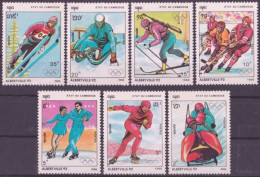 F-EX49422 CAMBODIA 1990 ALBERTVILLE PRE OLYMPIC GAMES SKII SKIITING.  - Hiver 1992: Albertville