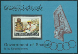 F-EX49418 SOUTH ARABIA SHARJAH MLH 1968 MEXICO PRE OLYMPIC GAMES ARCHEOLOGY.  - Ete 1968: Mexico
