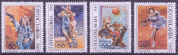 F-EX49451 YUGOSLAVIA MNH 1992 OLYMPIC GAMES BARCELONA TENNIS WATERPOLO SHUTTING HANDBALL.  - Ete 1992: Barcelone