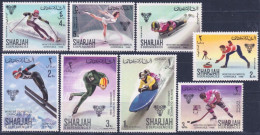 F-EX49378 SOUTH ARABIA SHARJAH MLH 1968 WINTER OLYMPIC GAMES GRENOBLE SKIITING SKI.  - Winter 1968: Grenoble