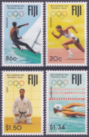 F-EX49454 FIJI MNH 1992 OLYMPIC GAMES BARCELONA JUDO SWIMMING SAILING ATHLETISM.  - Sommer 1992: Barcelone