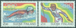 F-EX49453 SUOMI FINLAND MNH 1992 OLYMPIC GAMES BARCELONA – ALBERTVILLE SKI SWIMMING.  - Zomer 1992: Barcelona