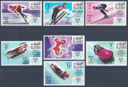 F-EX49412 SOUTH ARABIA FUJEIRA MLH 1968 WINTER OLYMPIC GAMES GRENOBLE SKIITING SKI.  - Winter 1968: Grenoble