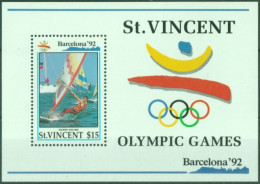 F-EX49455 ST VINCENT MNH 1992 OLYMPIC GAMES BARCELONA SAILING SHIP.  - Sommer 1992: Barcelone