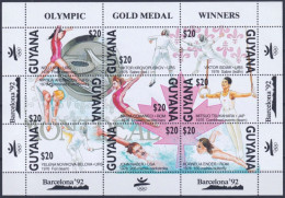 F-EX49384 GUYANA MNH 1991 OLYMPIC GAMES BARCELONA WINNER MEDALS.  - Ete 1992: Barcelone