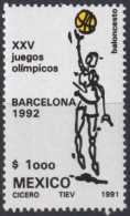 F-EX49474 MEXICO MNH 1992 OLYMPIC GAMES BARCELONA BASKETBALL.  - Sommer 1992: Barcelone