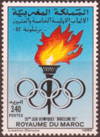 F-EX49468 MAROC MOROCCO MNH 1992 OLYMPIC GAMES BARCELONA TOURCH.  - Zomer 1992: Barcelona