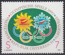 F-EX49467 AUSTRIA MNH 1992 OLYMPIC GAMES BARCELONA ALBERTVILLE.  - Zomer 1992: Barcelona