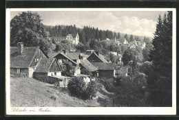 AK Schierke /Brocken, Ortspartie Mit Wald  - Schierke