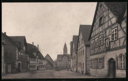 Fotografie R. Hirthe, Schwabach, Ansicht Feucht, Marktplatz Mit Geschäftshaus  - Orte