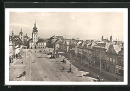 AK Saaz /Zatec, Rathaus, Ringplatz, Omnibus  - Czech Republic