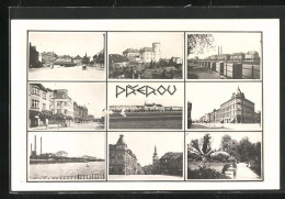 AK Prerov, Strassenpartie Mit Gebäudeansicht, Parkpartie, Uferpartie  - Tschechische Republik