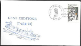 US Space Cover 1973. "Skylab 3" Launch. USNS Redstone. Swanson - Etats-Unis