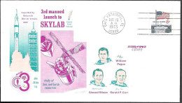 US Space Cover 1973. "Skylab 4" Launch - USA