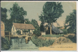 Orbec (14 Calvados) La Chute Du Petit Moulin - édit. Demanneville Colorisée Toilée - Orbec