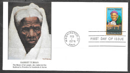 USA FDC Fleetwood Cachet, 1978 13 Cents Harriet Tubman - 1971-1980