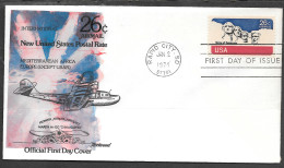 USA FDC Fleetwood Cachet, 1974 26 Cents Mount Rushmore Airmail - 1971-1980