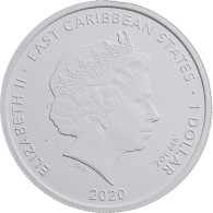 Etats Des Caraibes Orientales, Elizabeth II, 1 Dollar, 1 Oz, 2020, British Royal - Caribe Oriental (Estados Del)