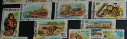 TOGO 1977, Nature Conservation, Crocodile, Monkey, Leopard, Animals, Fauna, Mi #1235-40, Used - Other & Unclassified