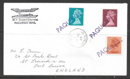 1989 Paquebot Cover British Stamps Used In Grenada WI (30 NO 89) - Grenade (1974-...)