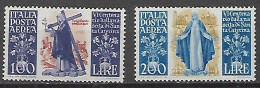 ITALIA POSTA  AEREA 1948 SANTA CATERINA SASS. 146-147 MLH VF - 1946-60: Neufs