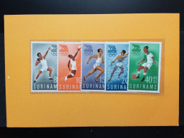 EX COLONIE OLANDESI - SURINAME - Nn. 336/40 - Olimpiadi Roma + Spese Postali - Suriname ... - 1975