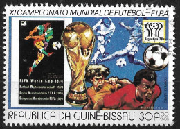 GUINE BISSAU – 1978 Argentina Football Championship 30P00 Used Stamp - Guinée-Bissau