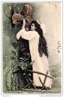 Femme Sur Croix - Crois-Espère-Aime - 1903 - Colorisée # 1-9/13 - Other & Unclassified