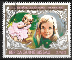 GUINE BISSAU — 1982 Lady Diana's Birthday 3P50 Used Stamp - Guinée-Bissau