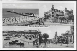 Germany Zinnowitz Views Street Scene Old Real Photo PC 1938 Mailed. Usedom Island - Zinnowitz